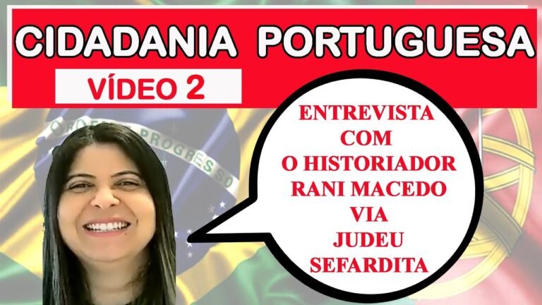 🇵🇹 CIDADANIA PORTUGUESA via judeu sefardita | Entrevista com o historiador Rani Macedo