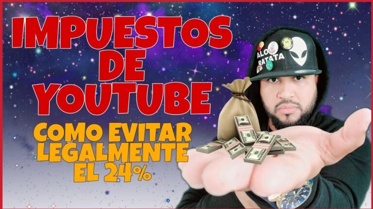 Como evitar el nuevo IMPUESTO DE YOUTUBE legalmente 🏧 Recibe reembolso  de los taxes fuera de USA💸