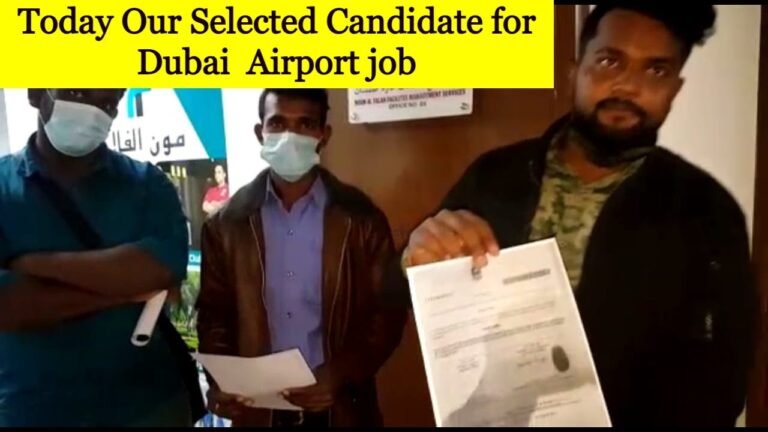 Dubai Airport helper job  Visit to Employment Urgent All Passport