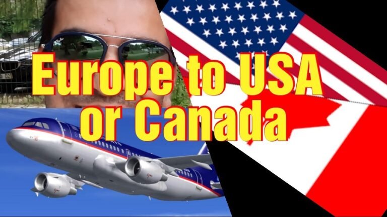 Europe to USA Or CANADA (American B1 ,B2 visa)