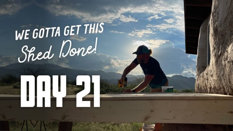 Get this Shed Done Day 21 – Building our front door overhang