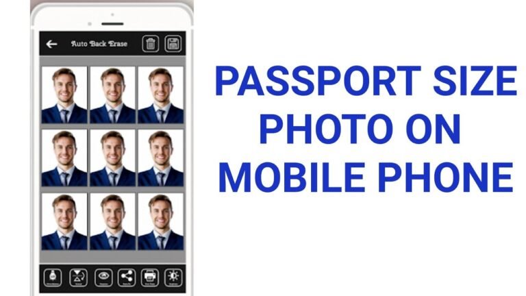 How to make Passport Size Photo | Moblie Phon App in Mizo