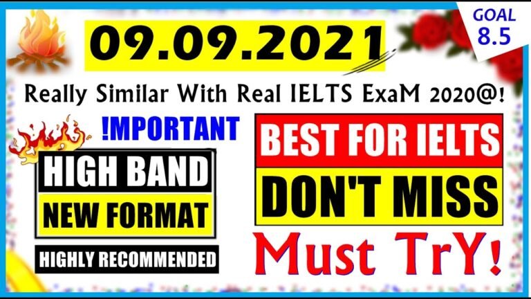 IELTS LISTENING PRACTICE TEST 2021 WITH ANSWERS | 09.09.2021