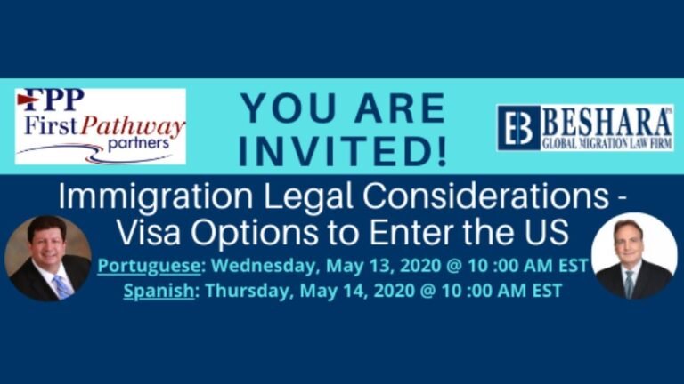 Immigration Legal Considerations – Visa options (Portuguese)