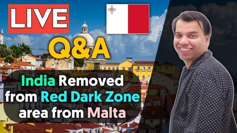 MALTA removed india dark red list country and malta embassy in india live q & a update