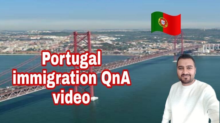 Portugal immigration QnA video |Raja Ali diaries |