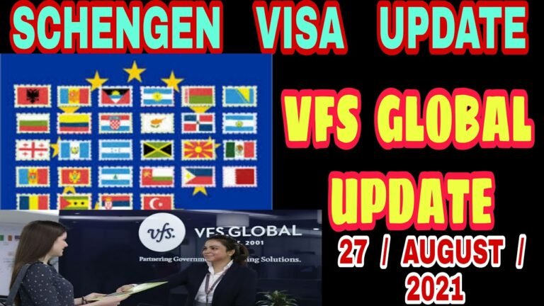 Schengen Visa Update | Countries Open for Tourism | VFS Global Update in August 2021