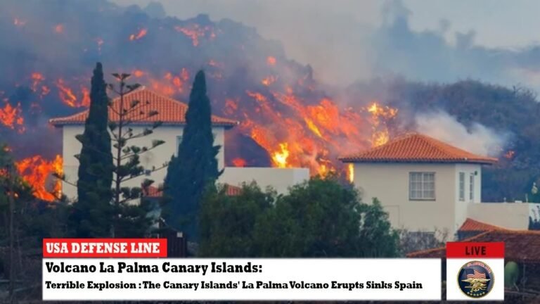 Terrible Explosion (Sept. 29, 2021): The Canary Islands' La Palma Volcano Erupts Sinks Spain