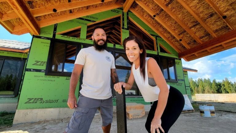 Time To FINISH The Exterior Of Our House | Building Our Home In The Mountains