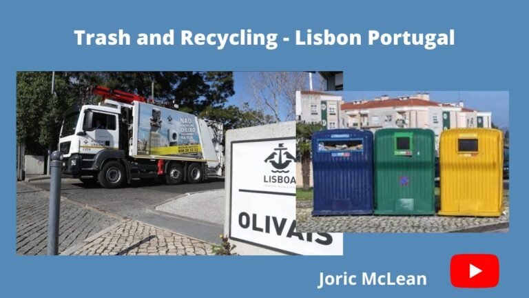 Trash and Recycling in Lisbon, Portugal