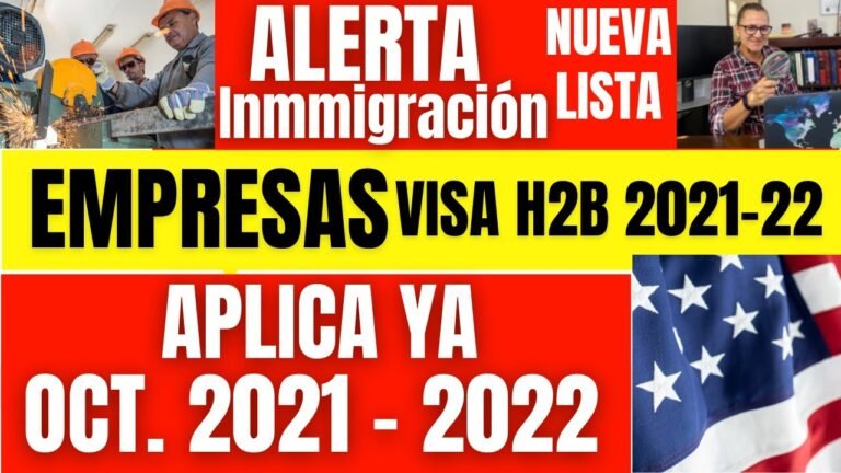 USCIS Inmigración Lista EMPRESAS VISAS  TRABAJO H2B #haytrabajoenUSA #abogadaclaudiahumphrey