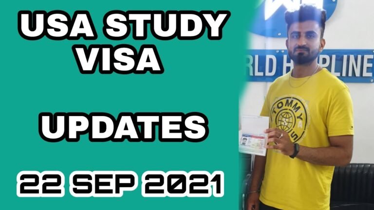 Usa Study Visa Update 22 Sep 2021