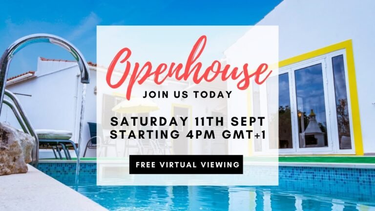 VIRTUAL OPEN HOUSE TODAY! – Ferreiras, Algarve Portugal