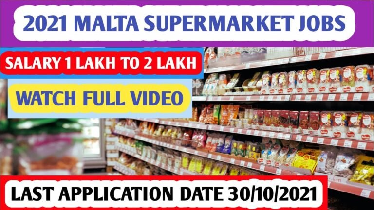 2021 Latest Supermarket Jobs In Malta||Warehouse Assistant Jobs In Malta||Malta Supermarket Jobs 2021 Latest Supermarket Jobs In Malta||Warehouse Assistant Jobs In Malta||Malta Supermarket Jobs