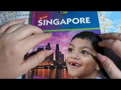 ASMR ~ Soft Spoken Facts about Singapore ~ Page Turning Reading With Pointer