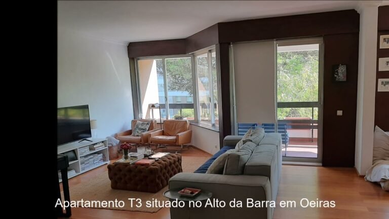 Apartamento T3 sem móveis para arrendamento situado no Alto da Barra em Oeiras