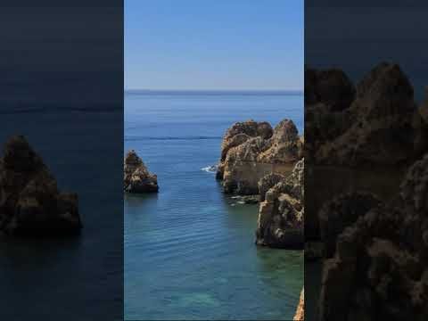 Beautiful places and beaches Algarve Portugal#shorts