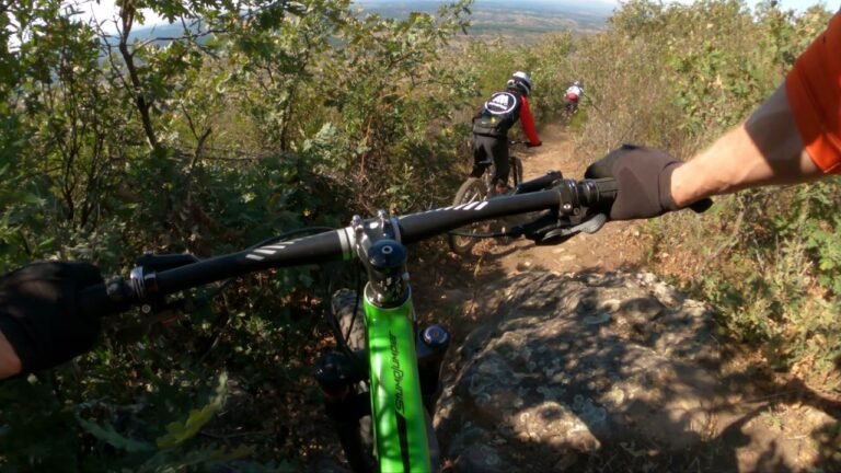 Castelo de Vide. Portugal MTB enduro cup PEC 2 pratice first run.