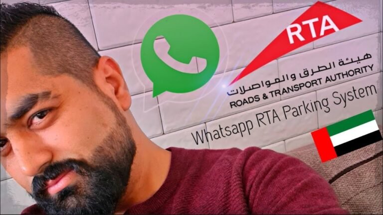 Dubai RTA Pay Car Parking Via WhatsApp || Update Ur App