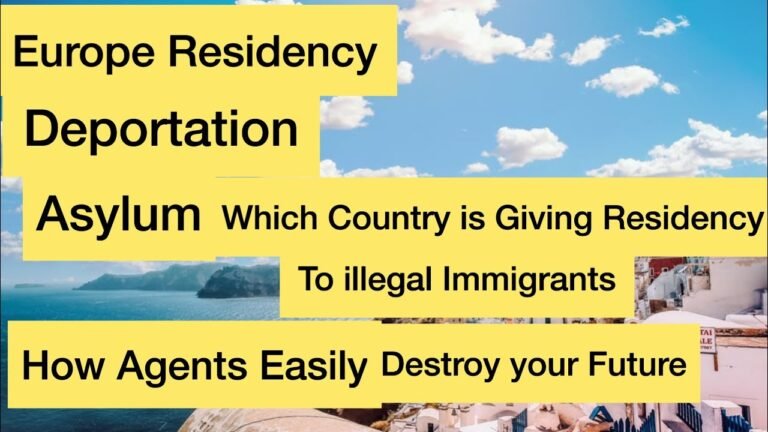 Europe ki Residency || How Agents easily Risk your Life/Future || Deportation Immigration Hindi/Urdu