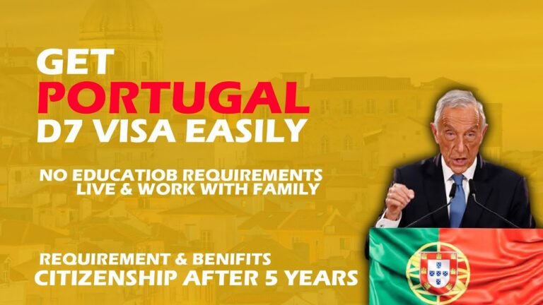 GET Portugal D7 Visa Citizenship After 5 Years For Indians And Pakistani 2021