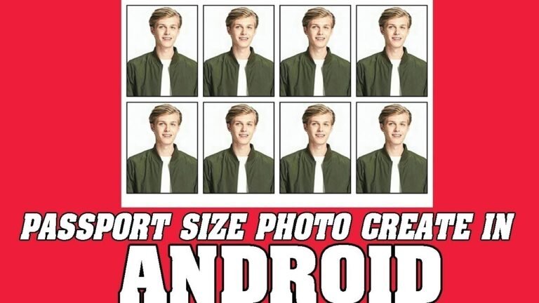 How To Make Create Passport Size Photo in Android With Easy