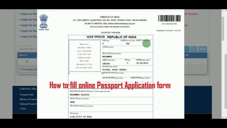 How to fill Indian Passport Online Application form for New & Renewal{India & Saudi Arabia All GCC}