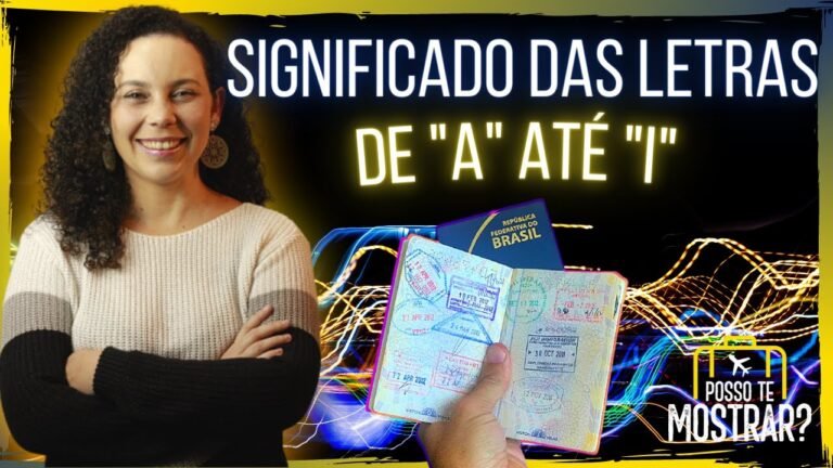 IMIGRAÇÃO NO AEROPORTO: LETRAS NO PASSAPORTE | Significado das letras no carimbo do passaporte