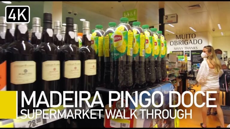 Madeira Portugal 2021 – Walking around a supermarket [Turn on captions]