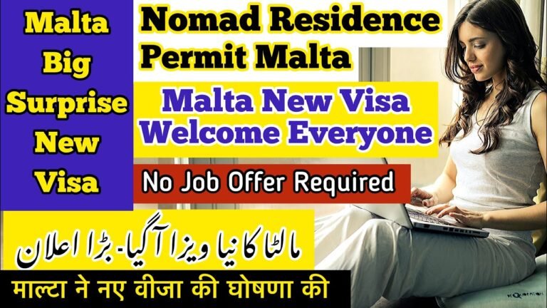 Malta Big Announcement | Nomad Residence Permit | New Visa | Work in Malta | Europe | Canadian Dream