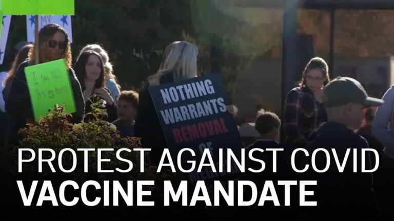 Parents Protest California COVID-19 Vaccine Mandate for Kids Parents Protest California COVID-19 Vaccine Mandate for Kids