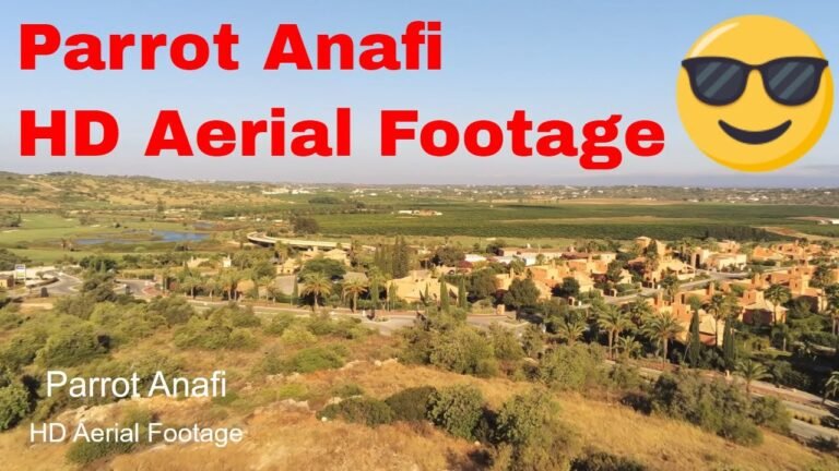 Parrot Anafi Footage 4k Aerial View in Amendoeira Golf Resort Algarve Portugal 2018