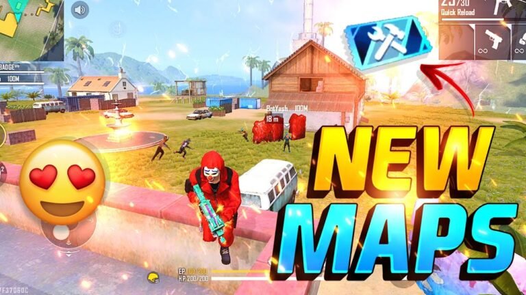 Playing Free Fire In New Maps | New Update | Craft land | Garena Free Fire