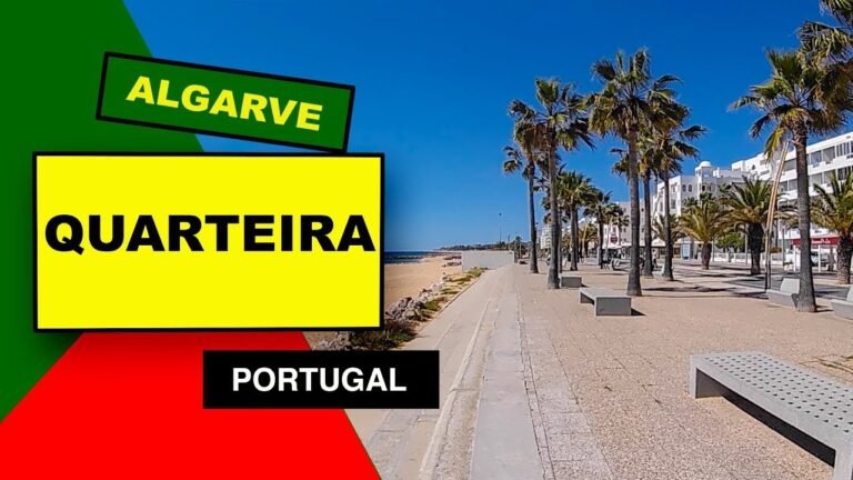 Quarteira Town Near Vilamoura The Algarve Portugal 2019