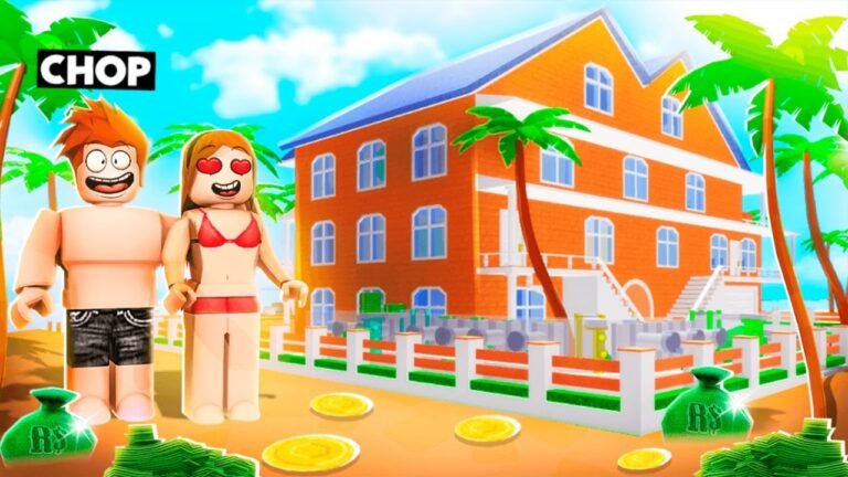 ROBLOX BUILD A SUPER BEACH HOUSE TYCOON WITH CHOP