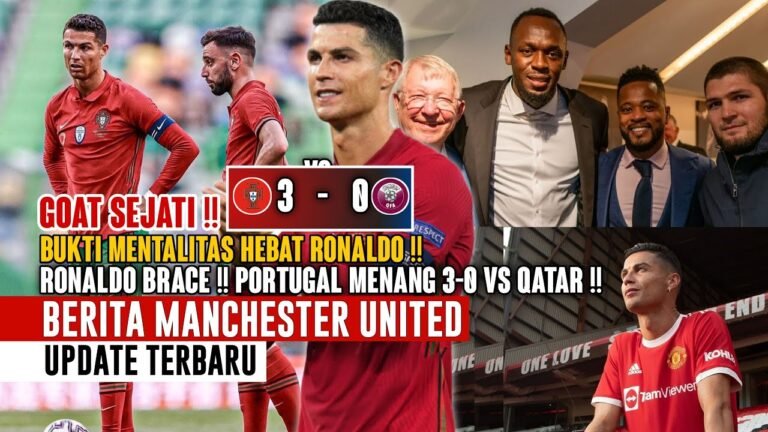 RONALDO BRACE❗️Portugal Menang 3-0 Vs Qatar 🔥 Prediksi Mimin 📝 Bukti Mentalitas Juara Ronaldo 💪