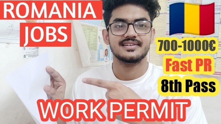 Romania🇹🇩 Work Permit | Jobs and salary | PR in Romania | Romania jobs for Indians