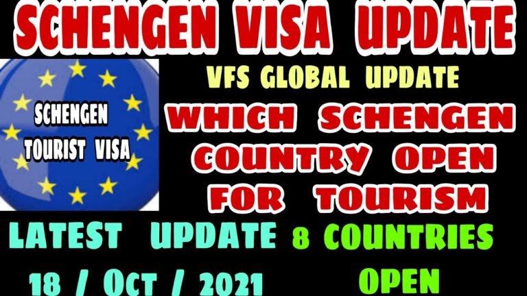 Schengen Tourist Visa Open | Schengen Visa Update | Khanna Visa Advice |