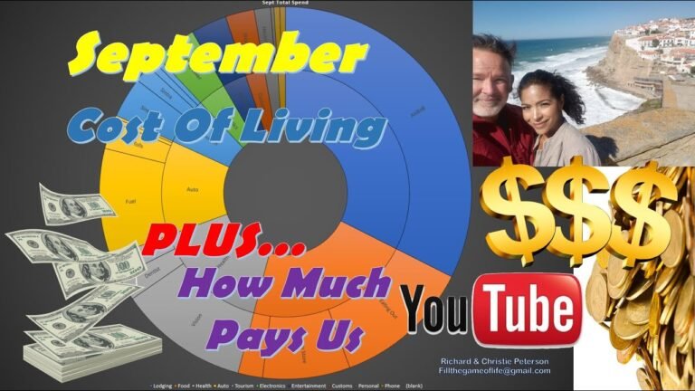 Video 41 – September Portugal Cost Of Living & What YouTube Pays Us!