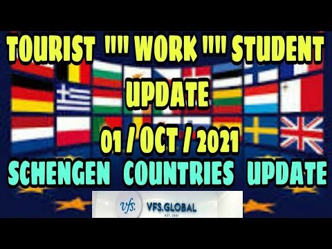 #vfsupdate Schengen Visa October Update 2021