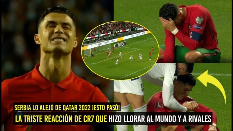 ASÍ FUE LA TRISTE REACCIÓN DE CR7 QUE HIZO LLORAR AL MUNDO Y A RIVALES VS SERBIA