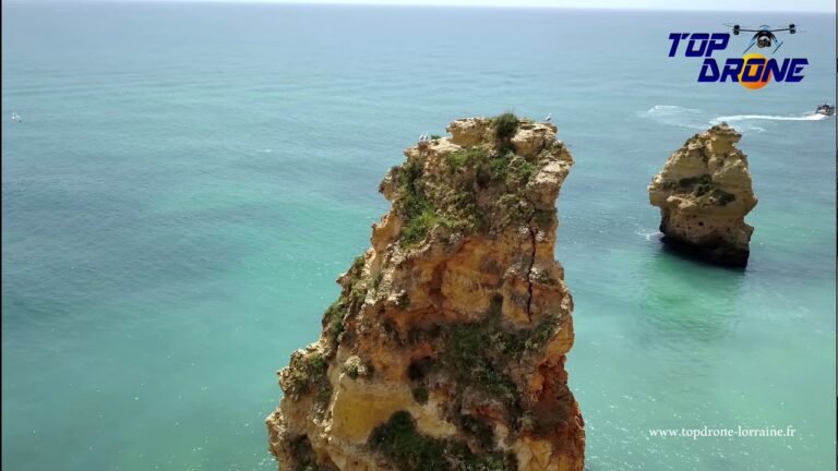 BEST BEACHES FROM PORTUGAL praia Marinha  by drone