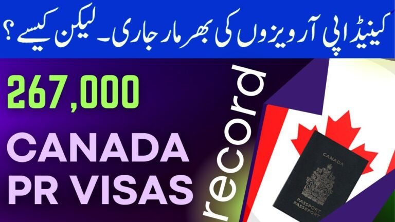 CANADA IMMIGRATION:  RAIN OF 267,000 PR VISAS IN 2021