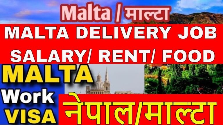 Delivery Job In Malta Salary, Expenses, Rent, Food