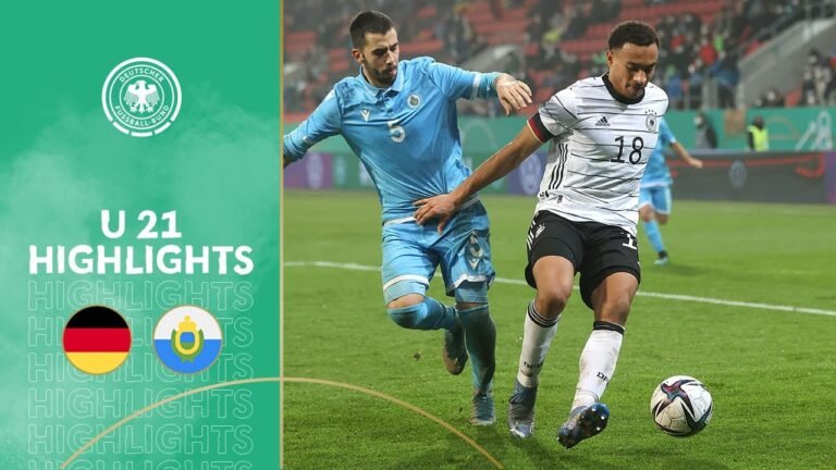 Dominant first half for the win | Germany – San Marino 4-0 | Highlights | U 21 Euro Qualifier