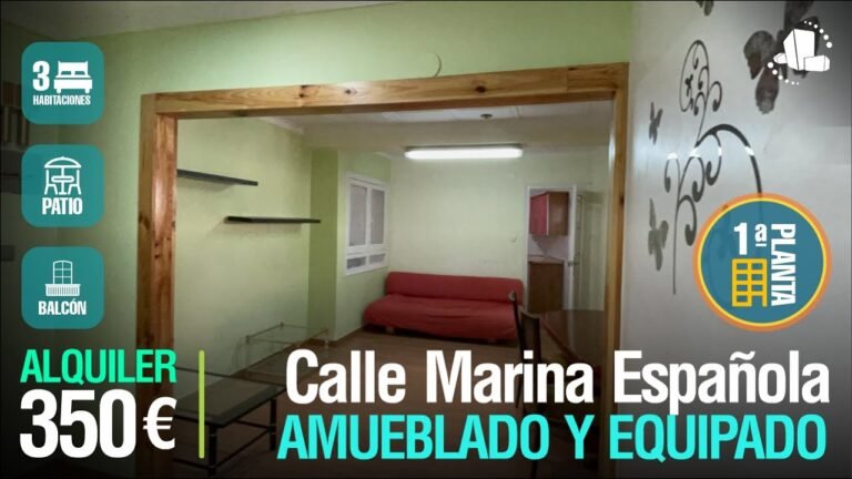 ☀️Elda☀️ALQUILER💰350€/Calle Marina Española⭐️+PATIO/CERCA DEL PUESTO DE SALUD/AMUEBLADO Y EQUIPADO⭐️