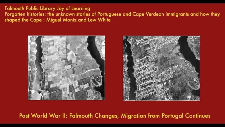 Forgotten Histories #4: Stories of Portuguese & Cape Verdean Immigrants, How They Shaped the Cape