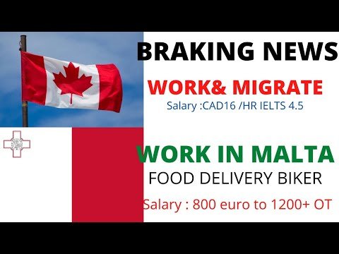 GOLDEN OPPORTUNITY IN CANADA AND MALTA II WORK AND MIGRATE II SALARY CAD16/ HR GOLDEN OPPORTUNITY IN CANADA AND MALTA II WORK AND MIGRATE II SALARY CAD16/ HR