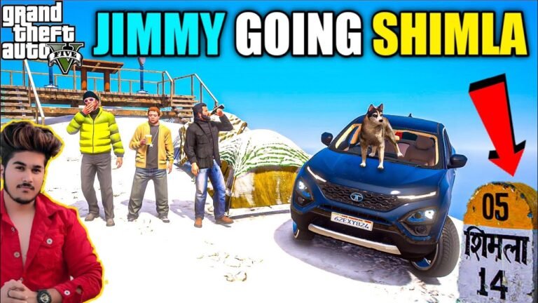 GTA 5 : JIMMY MICHAEL AND TREVOR GOING SHIMLA ON TATA HARRIER 🔥