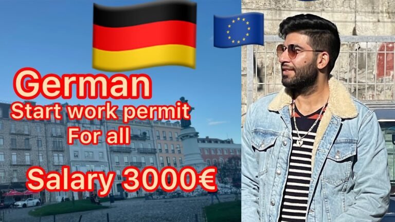 German work Permit start for all Salary 3000€ | German new work Permit policy